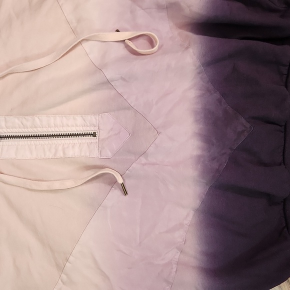 PINK Victorias Secret Cropped Hombre 1/4 Zip Hooded Sweatshirt - Picture 2 of 4